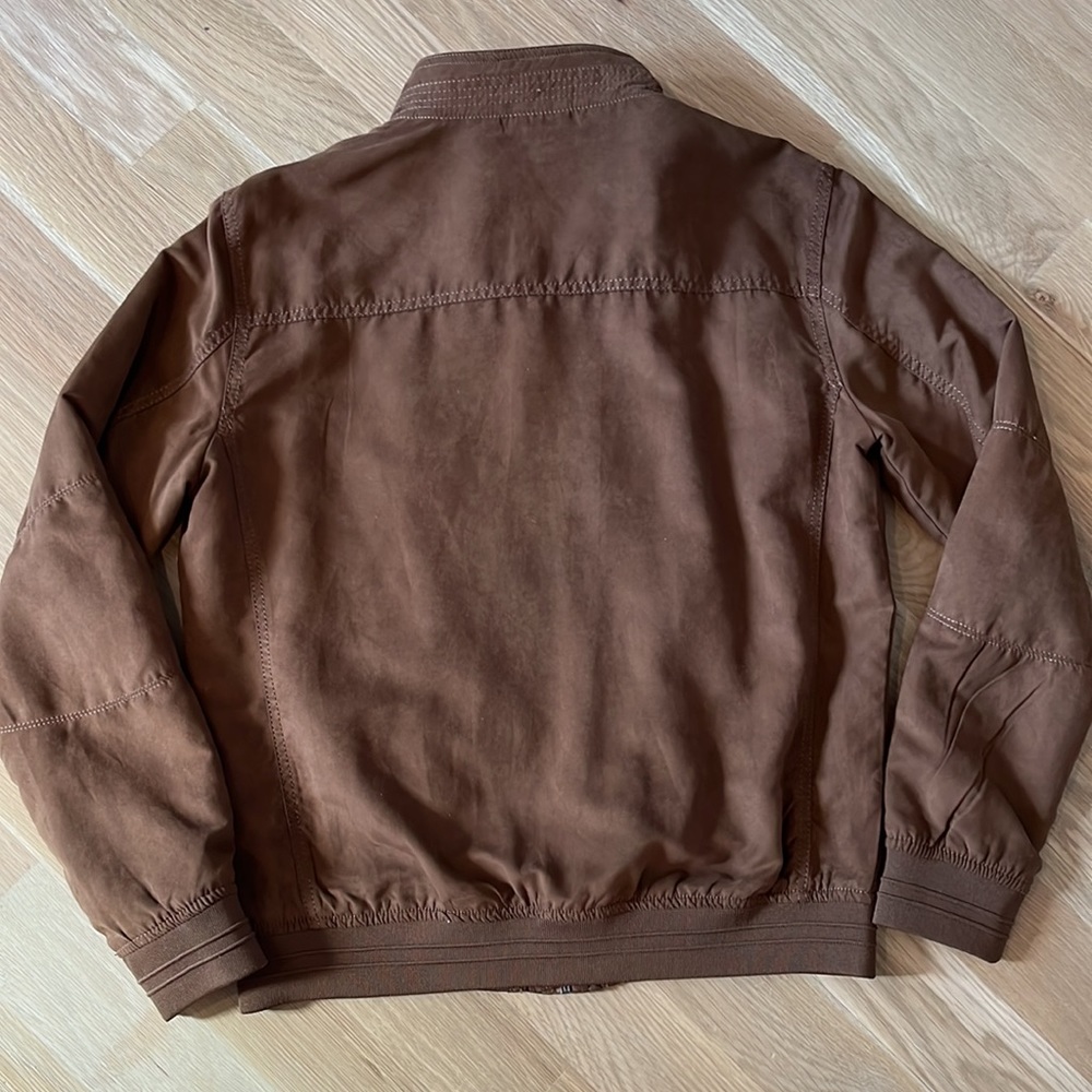Brown suede mens jacket - Picture 5 of 5